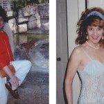 Lisa before, and after her 40 pound weight loss