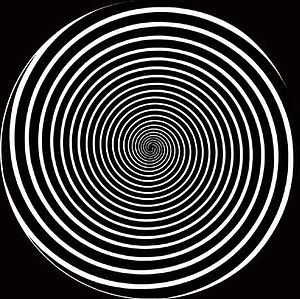 English: Hypnotic spiral for hypnotherapy. Eas...