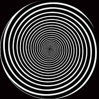English: Hypnotic spiral for hypnotherapy. Eas...